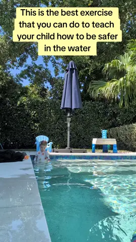 If you only practice one swim exercise in the pool with your kids, choose this one. This drill teaches your child how to survive if they fall into a pool unattended.  #pool #kids #parents #swimming #drowningprevention 