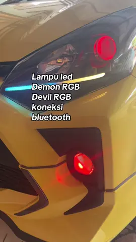 Satu led satu modul bisa di setting beda warna kanan dan kiri lewat aplikasi hp #agyamodifikasi #mobilkonten #agya #viraltiktok #carmodification #shourdbmw #agyaayla #shroud5d #biledprojector #vinyxq4foglamp #lampualis #demonrgb #devilrgb 