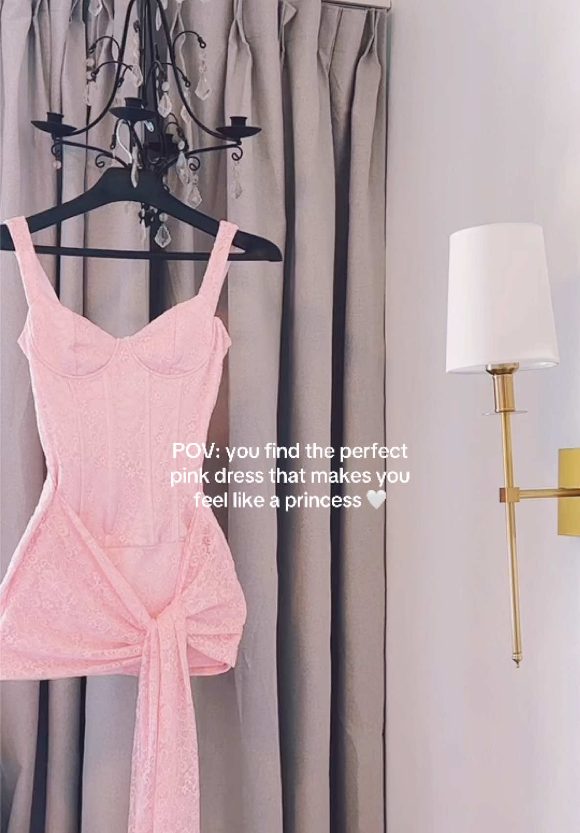 Should I do a try on? 💕 It is short so beware! But still so cute and can even be worn with shorts as a cute top 🥰 #pinkaesthetic #coquetteaesthetic #hocodress #girlytok #saintnicolefox 