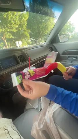 Getting a Trolli Pop out of its packaging! Hahahaha 