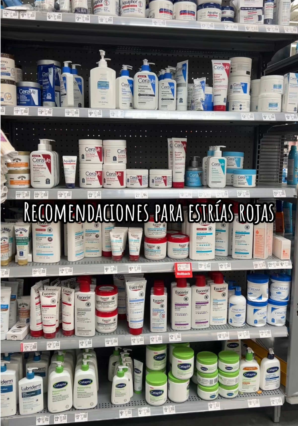 Recomendaciones para estrías rojas #walmart #estrias #recomendation #compras #ideas 