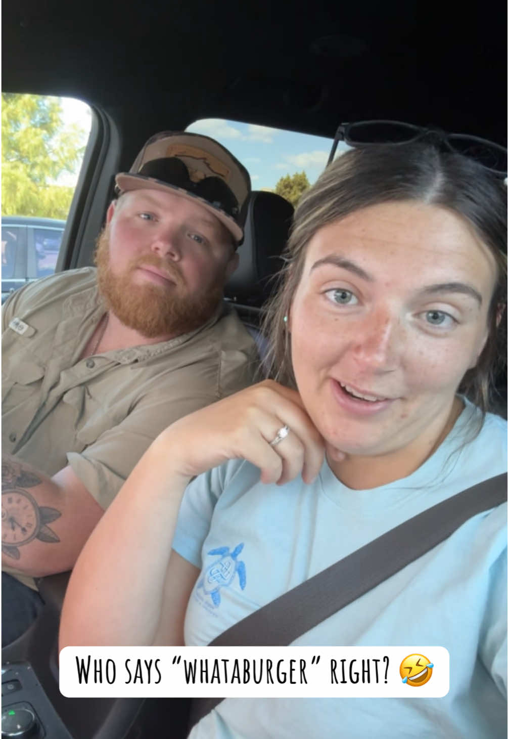 “It’s not waterrrburger”🤣 #couplehumor #comedy #funny #marriedlife #husbandwife #Love #couplecomedy #lol #humor 