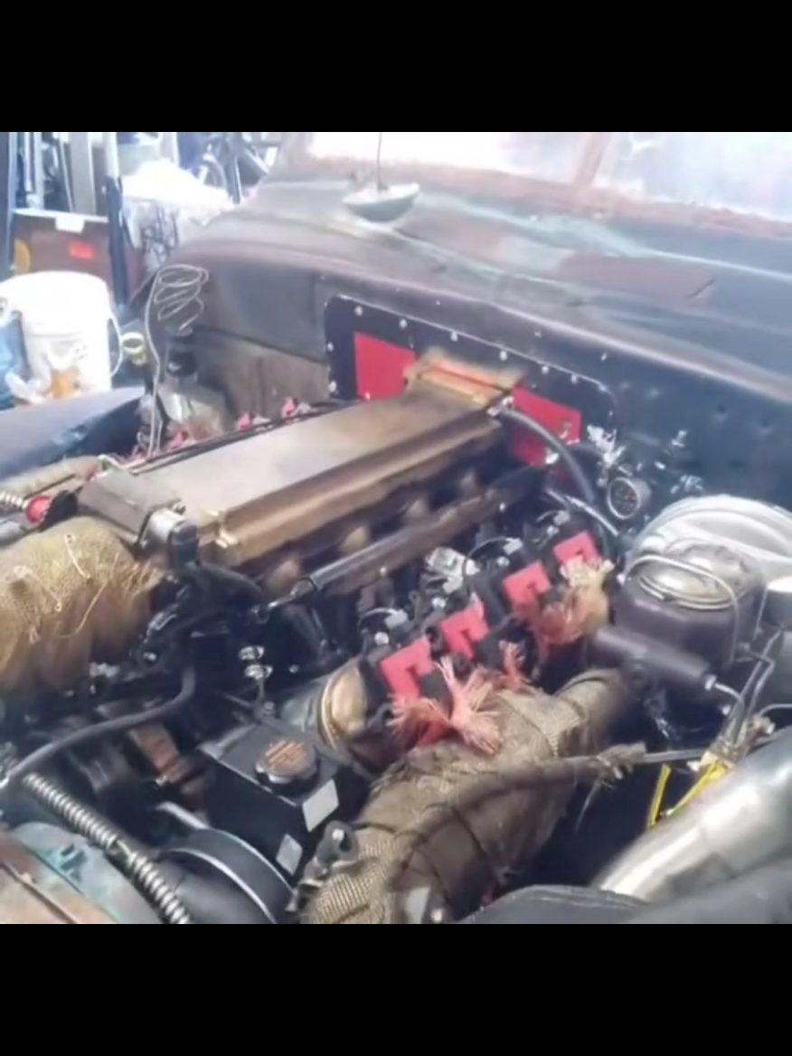don't wake the beast  #ratrod #twinturbo #turbosound 