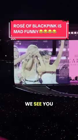 Rosé thanks fans for making it out to the Roger’s stadium 🤞She got jokes too!!! 😂  Jennie even borrowed the camera to see the Blinks at the back 🥹 #Blackpink #blackpinkdeadline #blackpinkdeadlineworldtour2025  @blackpinkofficial 