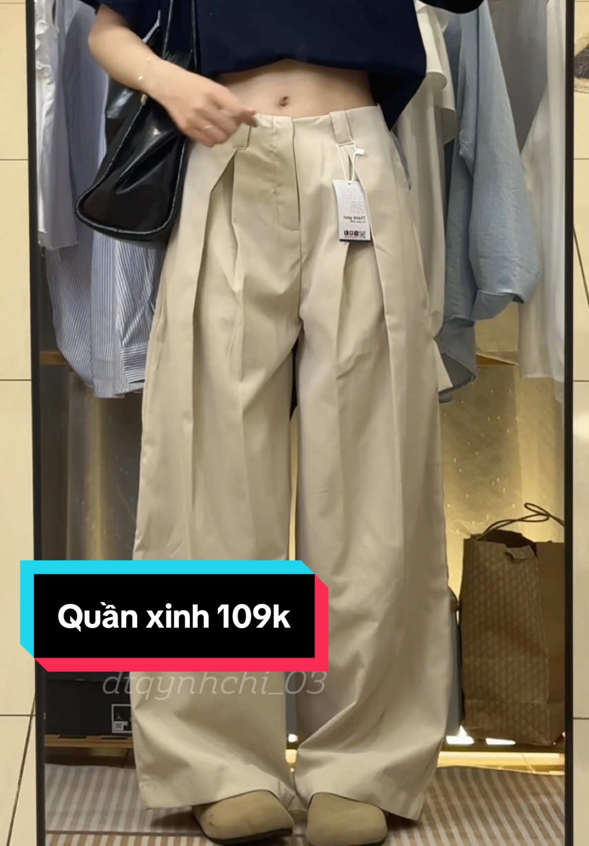 Quần form xinh giá hạt dẻ nha chị em ơi #reviewquanao #xuhuongtiktok #phoido #quầnáo #dtqynhchi_03 #quần #review #kaki 