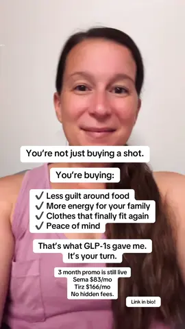 This isn’t just about the scale. It’s about getting your life back through GLP-1s. Semaglutide: $83/month Tirzepatide: $167/month ⏳ For a limited time only — link in bio to get started now. #glp1 #glp1community #glp1news 