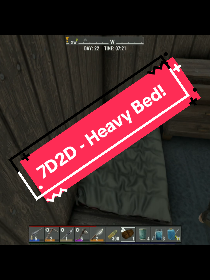 Backstory! Me and @~•°🖤Megster🖤°•~  had a outpost on the edge of the burnt zone, so put a temporary bed there. We went back to our main Base ready for the blood moon...but I forgot to put down a bed. I pressed 