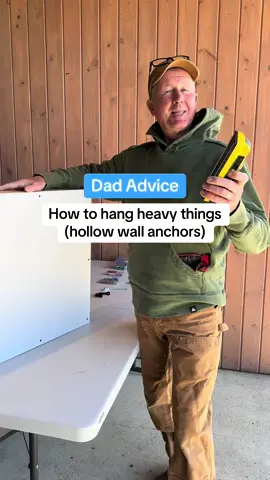 How to hang heavy things in 90 seconds. Love, Dad