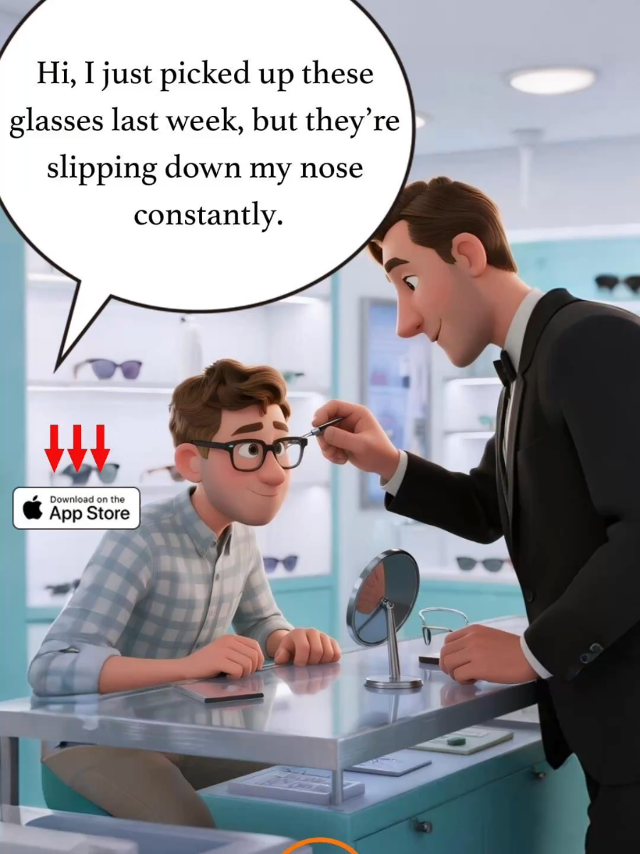 Asking to Adjust an Uncomfortable Glasses Frames at an Optician's Shop 👓 | Practical English Conversation                                  #english #englishconversation #englishpractice #learnenglish #fyp
