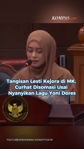 Penyanyi dangdut, Lesti Kejora, menangis saat bersaksi dalam sidang gugatan UU Hak Cipta di Mahkamah Konstitusi (MK), Selasa (22/7/2025). Lesti merasa masalah yang menimpanya adalah berkaitan dengan ketidakjelasan di UU Hak Cipta yang kini sedang diuji di MK. Lesti menjadi saksi uji materi Undang-Undang Nomor 28 Tahun 2014 tentang Hak Cipta yang diajukan 28 musisi. Salah satu permohonan ialah meminta MK membolehkan penyanyi membawakan lagu tanpa izin pencipta lagu, asalkan membayar royalti.  Penulis: Singgih Wiryono, Danu Damarjati Kreatif: Nabilla Mutiara  Produser: Reza Kurnia Darmawan + #Kompascom #LestiKejora #MK #Royalti #Jakarta #Hukum ##Cut