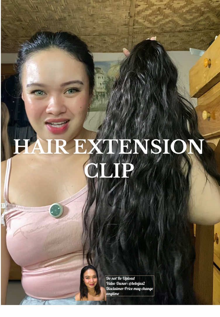 Di mo na need sirain buhok mo kaka plantsa 😊 #hairextensions #hairextension #syntheticwig #clipwig 
