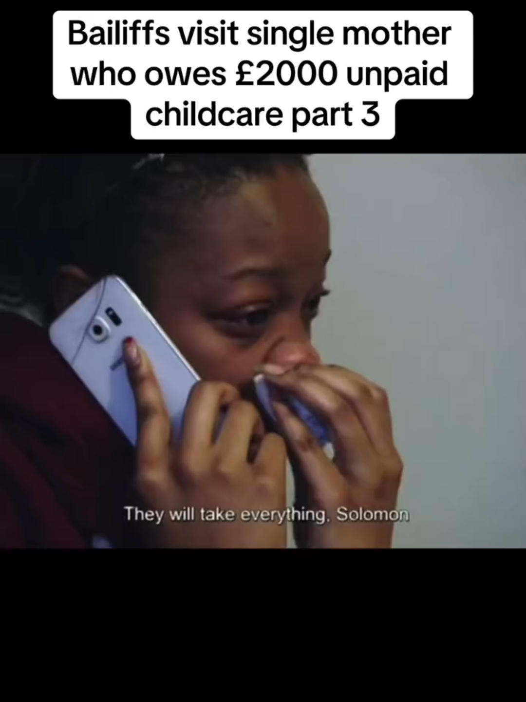 Bailiffs visit single mother who owes £2000 unpaid childcare part 3#bailiffs #cantpaywelltakeitaway #eviction #debt #money #police #singlemum #children