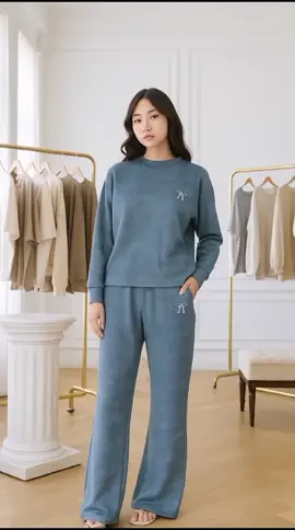 Gystore - Nava Setelan Celana Wanita Knit Premium Kasual Bordir #knit #premium #atasanwanita #setelanwanita 