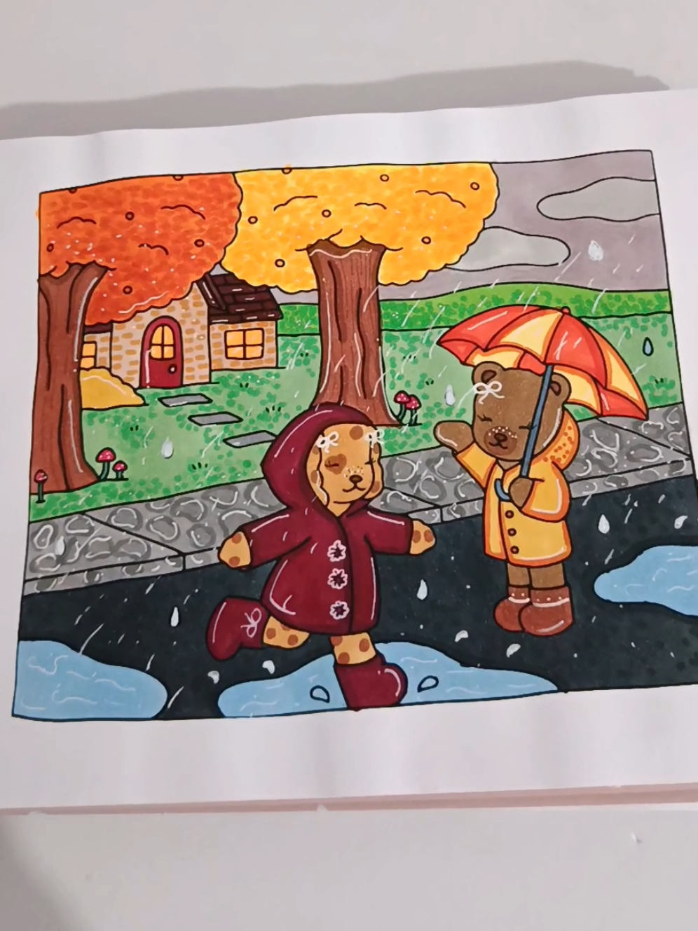 Colorindo 😊  #coloringtutorial #bobbiegoods #bobbiegoodscoloringbook #bobbiegoodscoloringpage #touch #coloringbook #cozytime #coloring #bobbiegoodsart #colorindo #livrodecolorir #canetascoloridas #fyp 