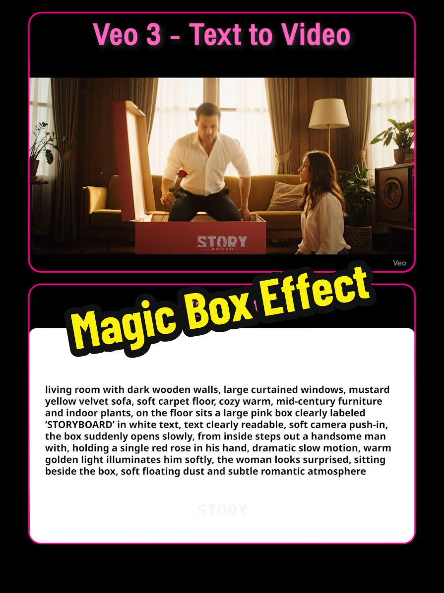 Magic Box Effect📦💥 ด้วย Text to Video บน Google Veo 3  วิธีทำคลิปนี้ ✔️เจนวิดีโอด้วย Text to Video พร้อมเสียงประกอบด้วยโมเดล Google Veo 3 ผ่านทางแพลตฟอร์ม Google Flow ✔️ตัดต่อวิดีโอทั้งหมดด้วย Adobe Premiere Pro #GoogleFlow #PremierePro #Veo3 #เจนเอไอ 