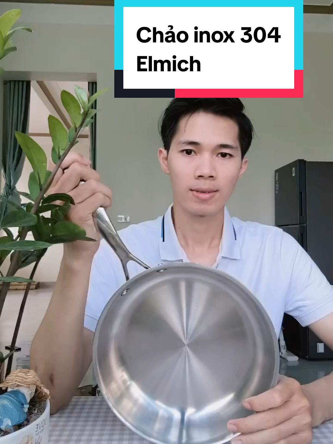 Chảo inox 304 Elmich về đủ size nhé cả nhà. Đun được bếp từ  #elmich #xuhuong #dobep #chao 