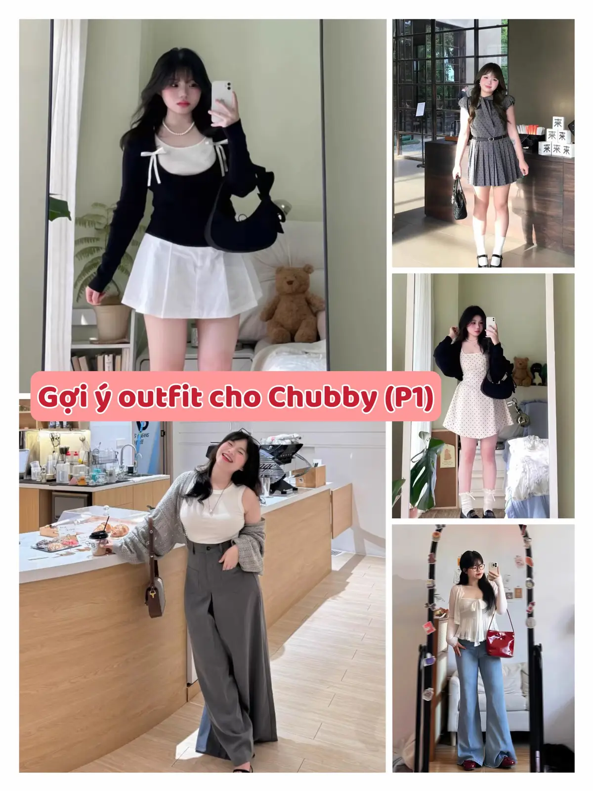 Gợi ý cho các nàng khi không biết mặc gì nè #chubbygirl #goiyphoido #outfit 