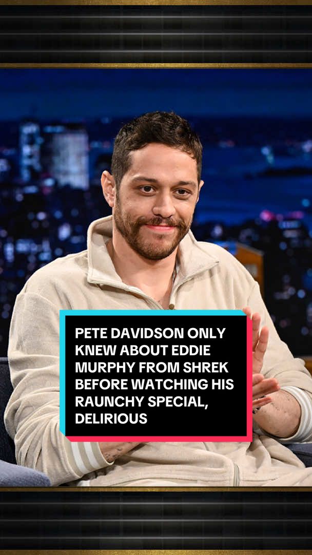 Pete Davidson only knew about Eddie Murphy from @Shrek before watching his raunchy special, Delirious, as a seven-year-old 🤣 #FallonTonight #TonightShow #PeteDavidson #EddieMurphy #Shrek #JimmyFallon 