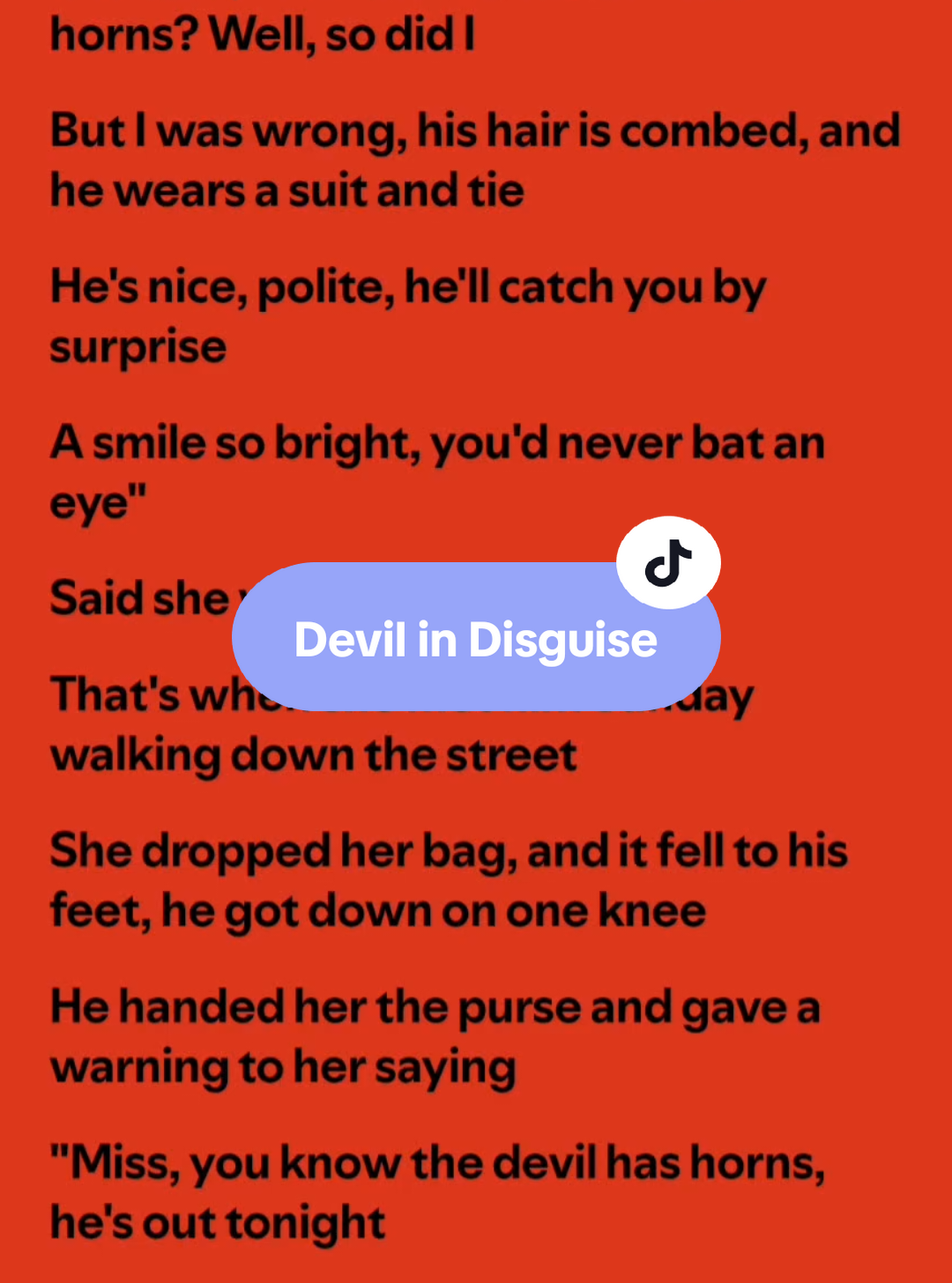 Devil in Disguise🎶 by: Marino #devilindisguise #lyrics #spotify #kantakamuna🎤🎶 #oooooomerr_ #fyp 