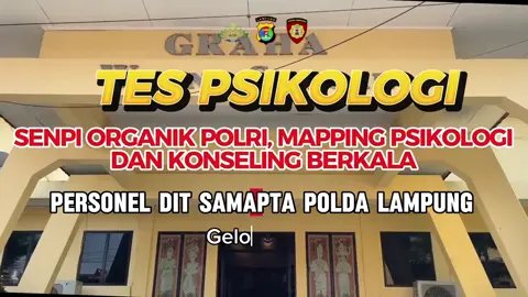 Selasa, 22 Juli 2025 Ditsamapta Polda Lampung melaksanakan tes psikologi berkala bagi para personel, sebagai salah satu syarat untuk memastikan kelayakan anggota dalam menggunakan dan dibekali senjata api. Kegiatan ini merupakan agenda tahunan yang bertujuan untuk memetakan kondisi psikologis setiap personel.