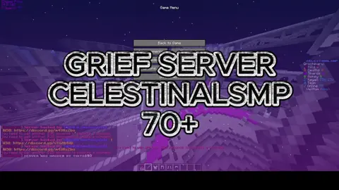 GRIEF SERVER CELESTINALSMP#minecraftpe #grief #troll #griefing #Minecraft #minecraftvn #xuhuong 