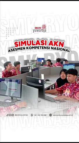 🧠📚 SIMULASI AKN di SMK Ryo Yuwaraja 📍 Persiapan maksimal untuk hasil optimal! Hari ini siswa-siswi SMK Ryo Yuwaraja menjalani Simulasi Asesmen Kompetensi Nasional sebagai pemanasan menghadapi AKN yang sesungguhnya. Fokus, tenang, dan semangat berkompeten! 💪 #SimulasiAKN #SMKRyoYuwaraja #AsesmenKompetensiNasional #SekolahHebat #SMKBisa 
