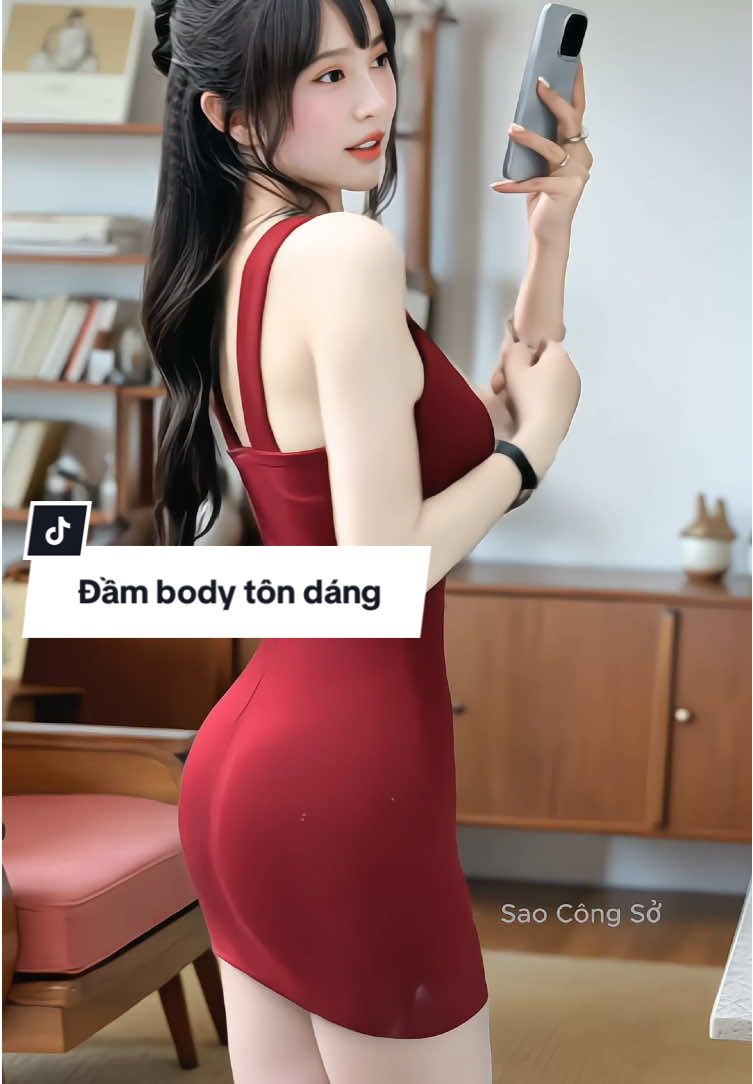 Đầm body ngắn ba lỗ chất gân đũa lụa tôn dáng siu xinh lun ạ #vayxinh #vaybody #vaybalo #macdepmoingay #thoitrangnu #xuhuong #saocongso 
