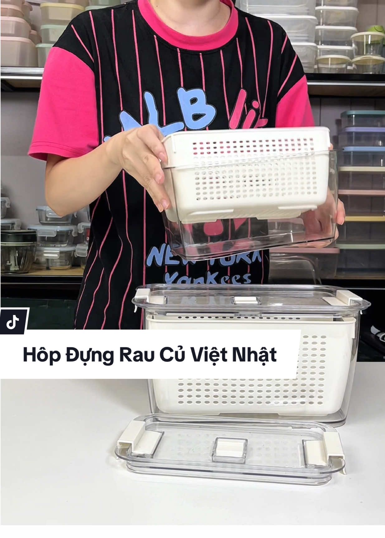 Hộp Nhựa Đa Năng Hokori Việt Nhật, Hộp Nhựa Có Rổ Có Nắp Khoá Gài Kín Khí #thuplastic #tmgr #hopnhuadungthucpham #hopnhuaconap #nhuavietnhat 