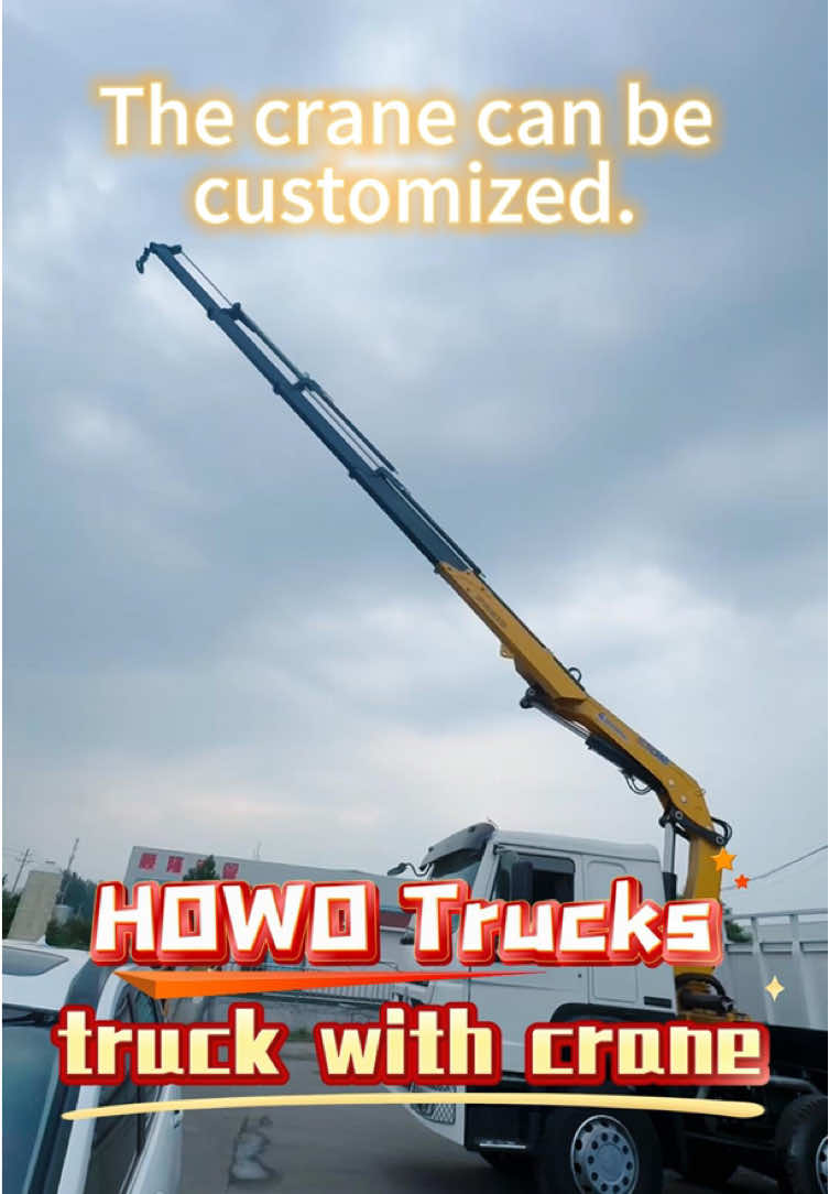 Special models  Truck mounted crane #truck #howo #madeinchina #12tirestruck #truckmountedcrane 