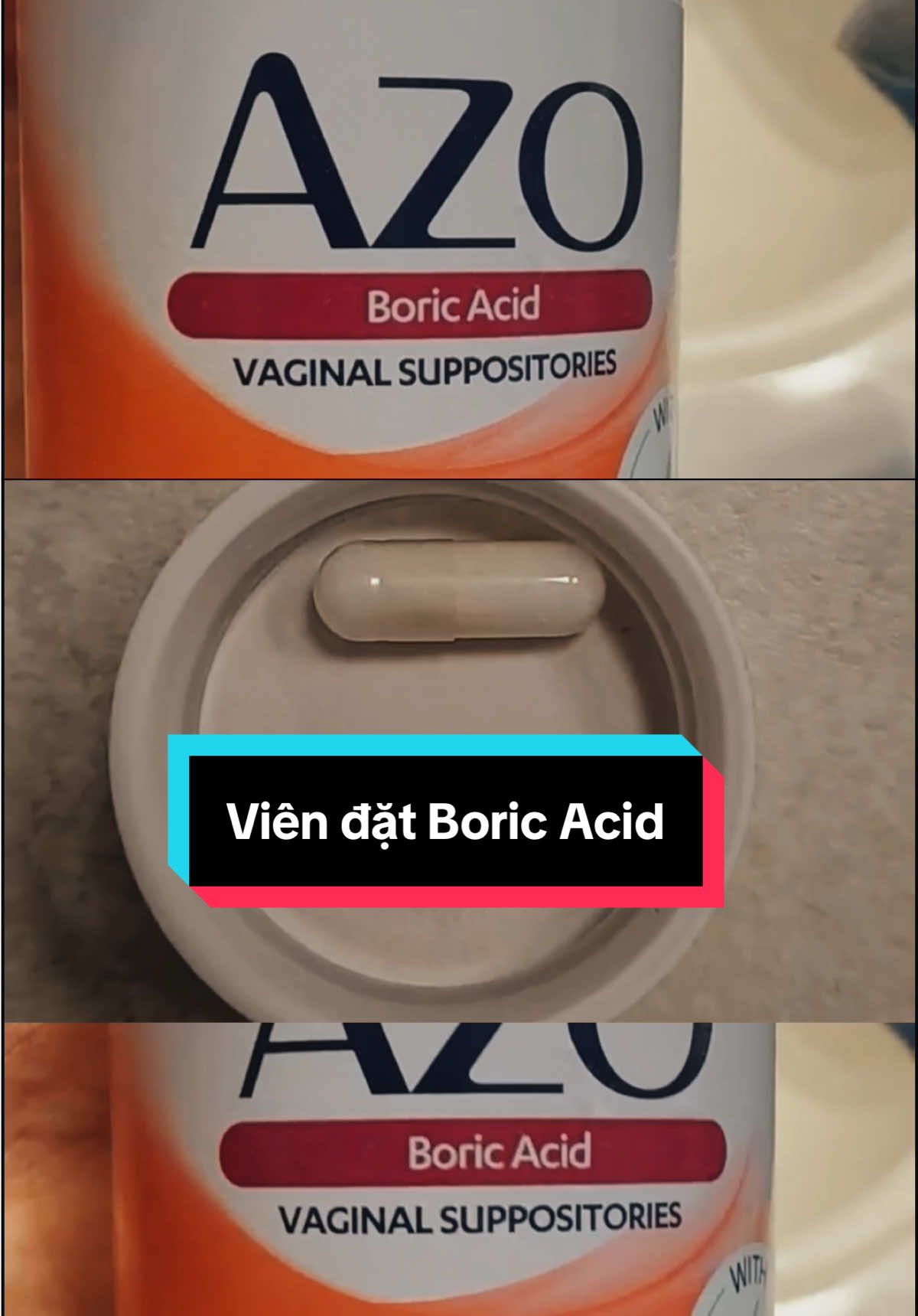 Viên đặt dành cho phụ nữ Azo Acid Boric #azoboricacid #azo #boricacidsuppositories #purawellness #viênđặt 
