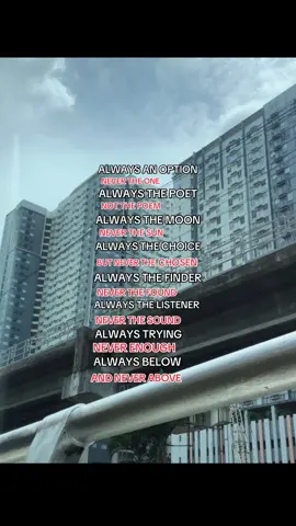 The reality #fyppppppppppppppppppppppp #fyp #tiktok #alwaystheoption #always #manila #itsyou #relate #thereality #secondoption #me #foryou #content #makeitviral 