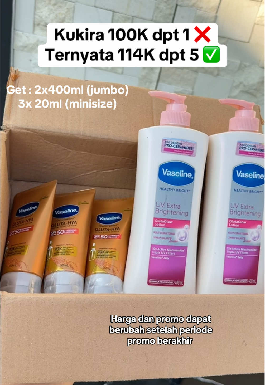 Gilak , mvraah bgt 😍‼️ #vaseline #rekomendasibodylotion #handbodywhitening #lotionwhitening #gajiansale #promoguncang88 