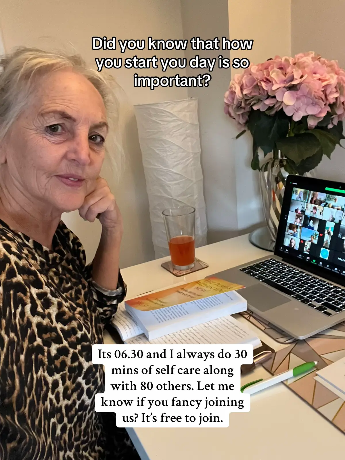 How you start your day is so important. Half an hour of self care can change your life. Message me if you fancy joining, it’s free, just make that decision. #over60andfabulous #morningroutine #startyourdayright 