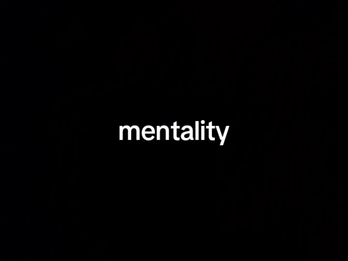 mentality sound