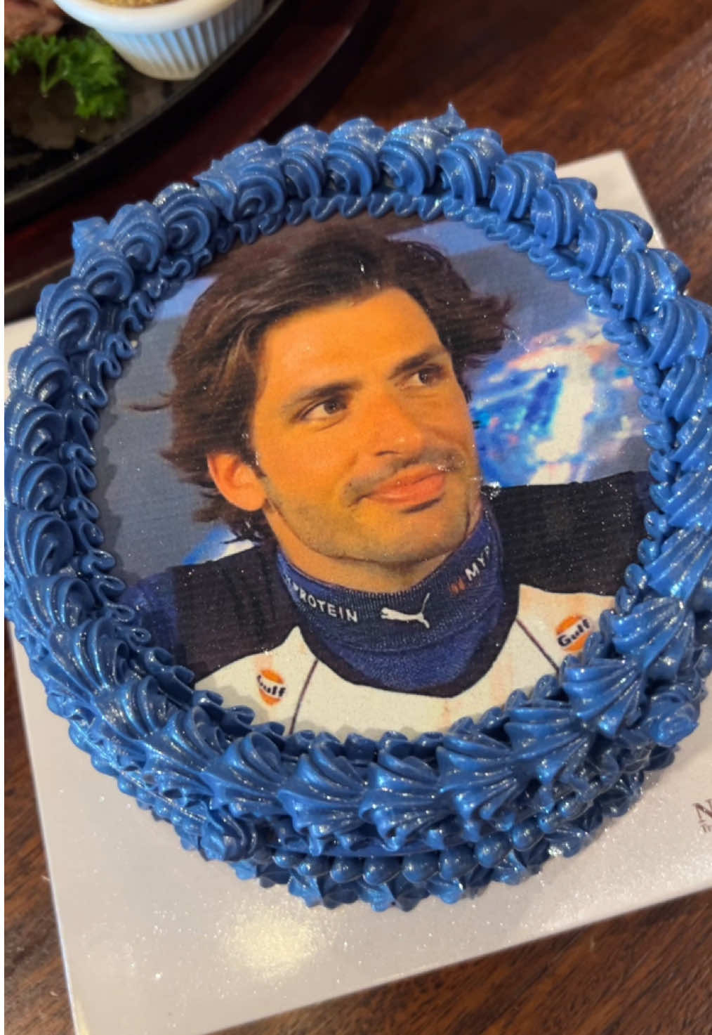 carlos sainz cake 🤍💙 #cs55🇪🇸 #carlossainz #williamsracing 
