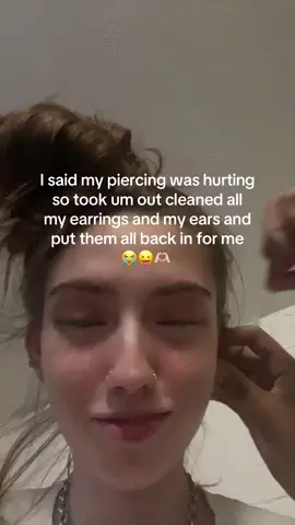 As a piercing girll this might be a love language haha because I don’t know if you’ve ever tried to screw on tiny little jams to a tiny little post on your own ear with acrylic nails on it’s not an easy task 😗 and doing it like 50 times in a row with all my piercings 