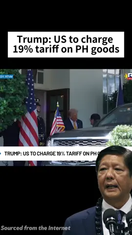 Trump: US to charge 19% tariff on PH goods
#tariff#US#Trump#fypage #foryoupage #fyp #trending #viral  #news 
#Philippines #Philipinos #halalan2025