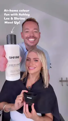 15 mins to Ibiza-ready ✨ Hair pro @AshleyLeeHair works his magic on Emma with Shrine MIXED UP in Ash Blonde 💧 Only Superdrug 💁‍♀️ #Shrine #Ibiza25 #AshBlonde #SuperdrugExclusive