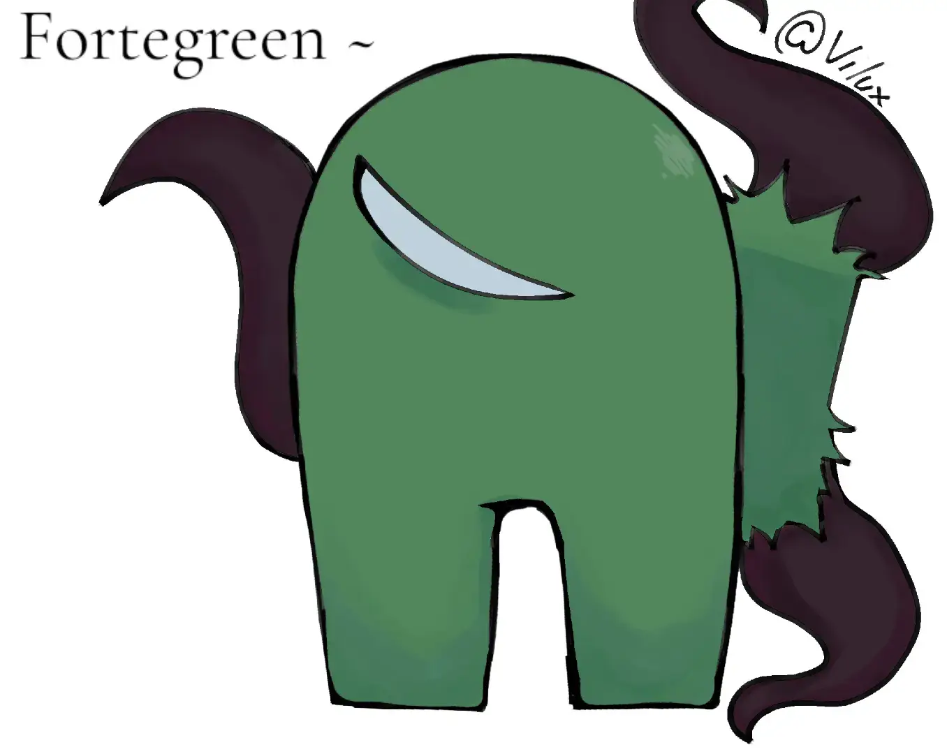 I added just one art of fortegreen without red because... I don't know.. I just want to.  this isn't much but I hope you like it, I love this ship so much y'all don't know how obsessed I am with it... their rivalry is just so 🤌🤌 I wanna add another slide where red goes 