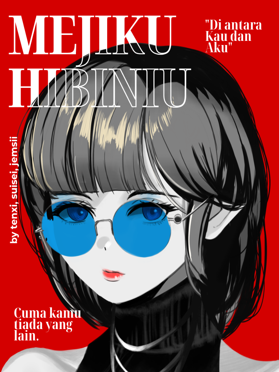 first time trying an edit on such a good song! (with my illustrations ofc) kudos to @tenxitenxi @suiseimusic @jemsiii for creating such a masterpiece (btw i also made a design based on the song and my illustrations!) i hope you like it! #illustration #artist #art #mejikuhibiniu #digitalart #fyp #indonesia 