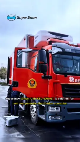 SuperSnow Diesel Unit KSD-1000MT is solution for multi temperature distribution operation. #transportation#refrigeratedcargoshiptw#refrigeratedtrailer#thermoking#carrier#truck#coldchain#supersnow#transport#odm#oem#tiktok#foryou 