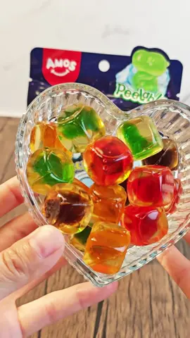 Wait for it…👀 This cube hides more than just 🍬🎁 Peel,reveal,and meet your mystery gummy buddy!#Amos #fyp #amossweets 