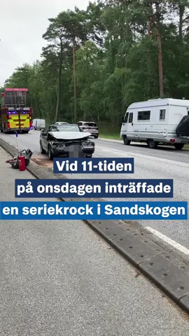 Seriekrocken stängde av Österleden vid lunchtid och ledde till långa köer. #ystad #fyp #foryoupagе #fördig 