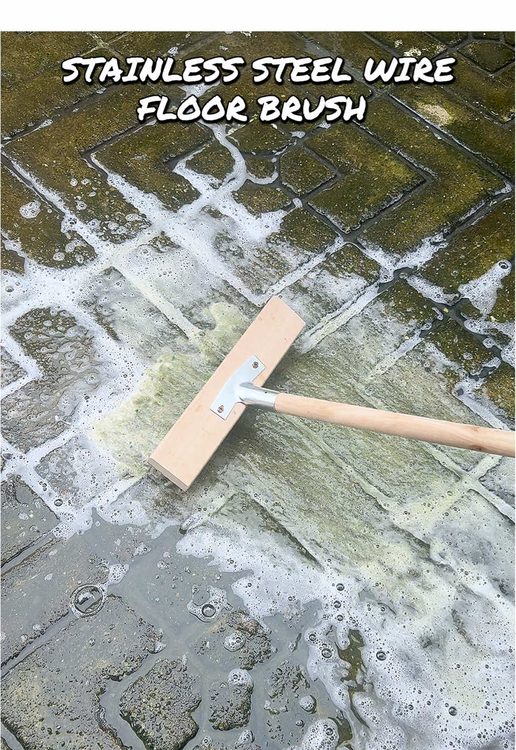 Finallyy Goodbye lumot na! Steel wire brush is the key!💯 #steelbrush #cleaningbrush #floorbrush #steelwirebrush #floorscrubbrush 