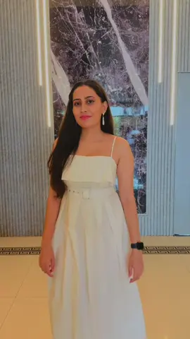 A little white dress, a whole lot of confidence 🤍 #CapCut #me #whitedress #trend #viral #fyp 