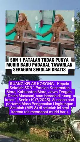 SDN 1 PATALAN Tidak Punya Murid TH AJARAN ajaran 2025/2026