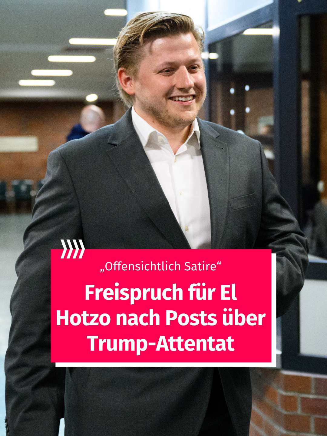 Der populäre Comedian Sebastian „El Hotzo“ Hotz kann aufatmen: Das Amtsgericht Berlin-Tiergarten hat den 29-Jährigen vom Vorwurf freigesprochen, mit seinen Posts auf „X“ vor einem Jahr den Mordversuch von US-Präsident Donald Trump gebilligt und so den öffentlichen Frieden gestört zu haben. El Hotzo reagierte erleichtert und, wie zu erwarten, mit einem Witz auf das Urteil: „Ist jetzt over mit witzig“, sagte er. Er werde nun wieder Betriebswirt. Worum ging es? Vor einem Jahr hatte in Pennsylvania ein Attentäter auf Trump geschossen und ihn am rechten Ohr getroffen. Ein Besucher kam ums Leben, zwei weitere wurden verletzt. Der Täter wurde von Sicherheitskräften getötet. In einem Post verglich Hotz Trump mit dem „letzten Bus“ und kommentierte: „Leider knapp verpasst.“ Ergänzend schrieb der 29-Jährige: „Ich finde es absolut fantastisch, wenn Faschisten sterben.“ #ElHotzo #Satire #Gerichtsurteil #FunkeNews
