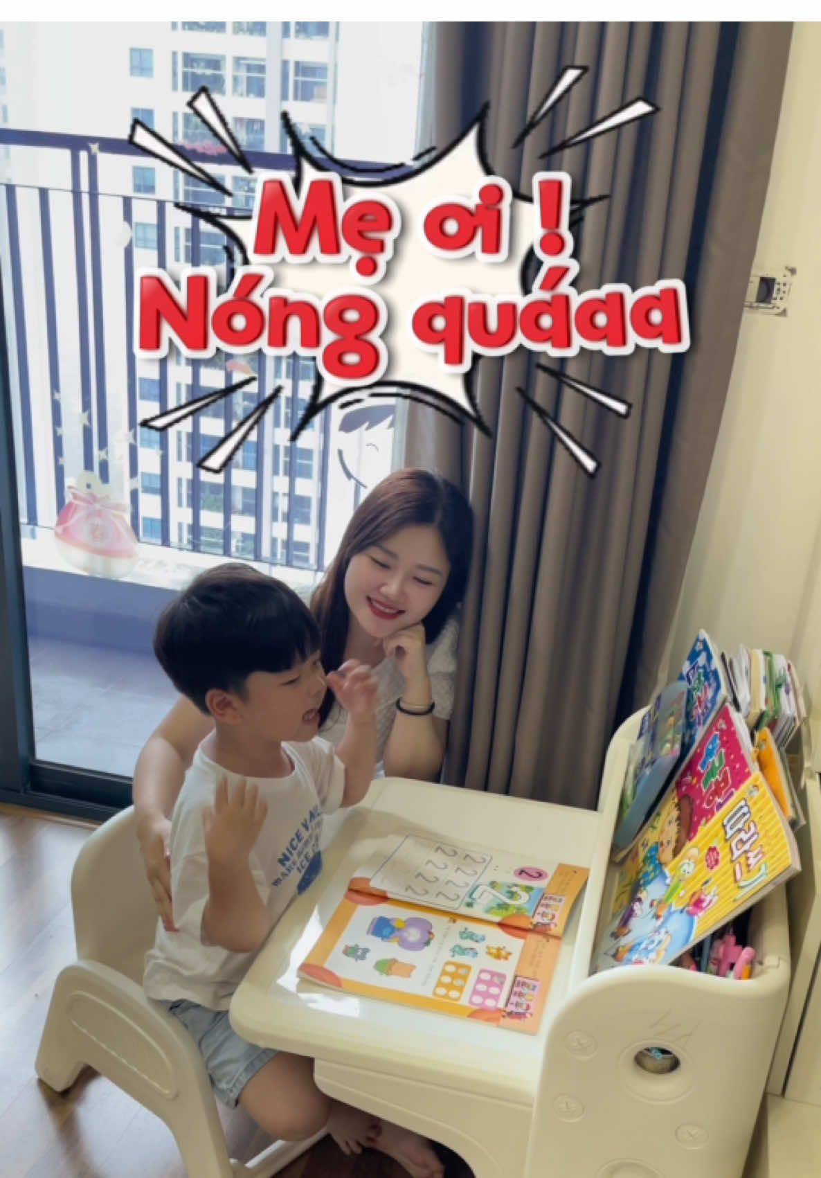 Câu chuyện mùa hè của gia đình mình 😁 #신우가족 #giadinhhanviet🇻🇳🇰🇷 #giadinhsinu #rowanto #rowantochinhhang #quatrowantoRF25 #quatdieuhoakhongkhiRF25 