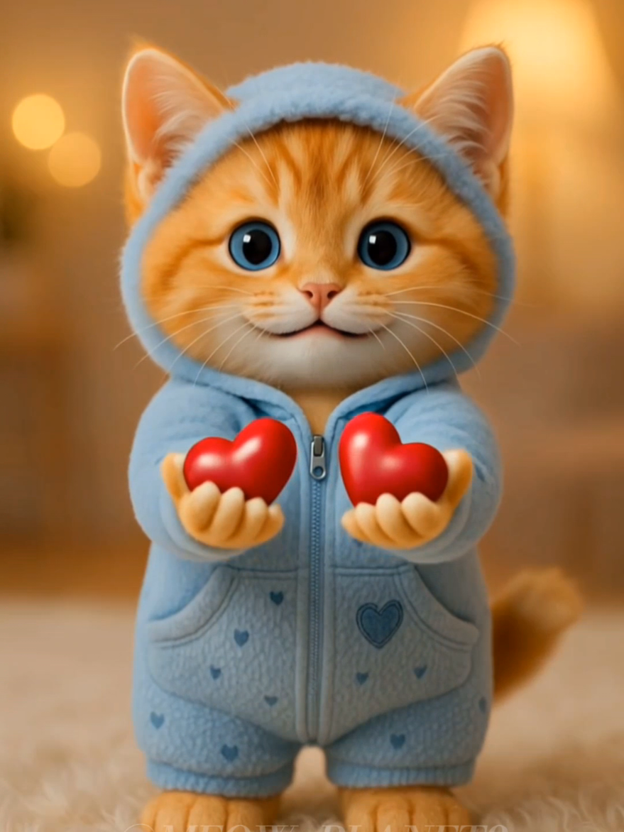 Just for you,,my love#kittens #cat #kittensoftiktok #cutecat #pets #Love #cute 