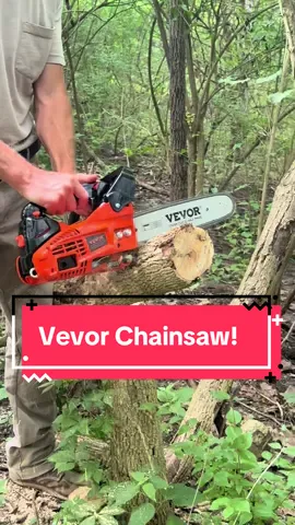 I love this little VEVOR saw, easy to use and lightweight! #VEVOR #vevorchainsaw @Vevor_US @Vevor Tools #tools #garden #landscape #dadgift #husbandgift 